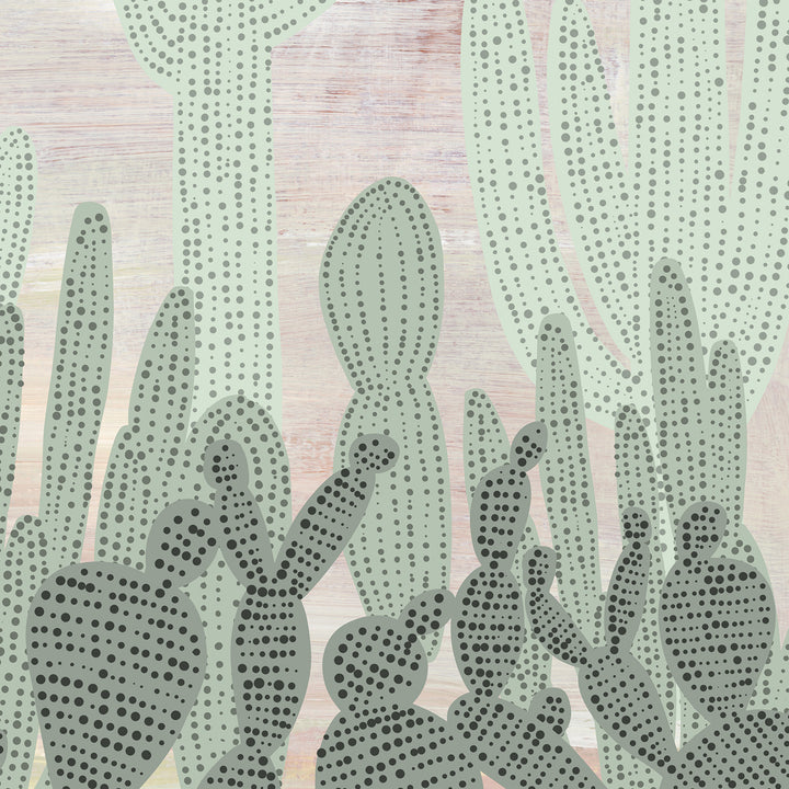 Modern Cactus Garden Green Wall Art Print or Canvas - Jetty Home