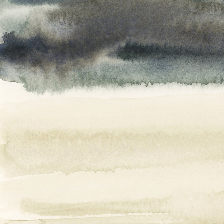Stormy Lake Landscape Watercolor Abstract Wall Art Print or Canvas - Jetty Home