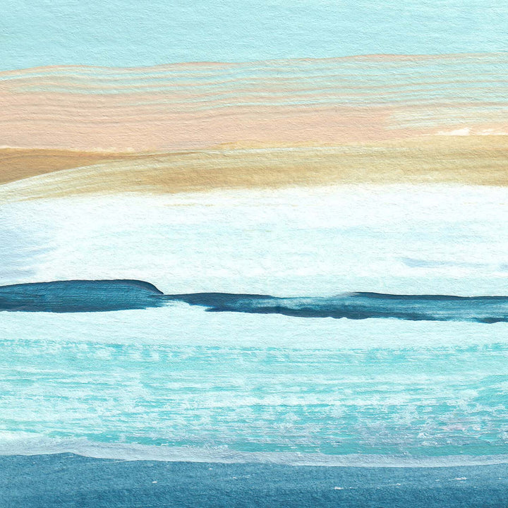 Beach Seascape Ocean Swell Abstract Painting Wall Art Print or Canvas - Jetty Home