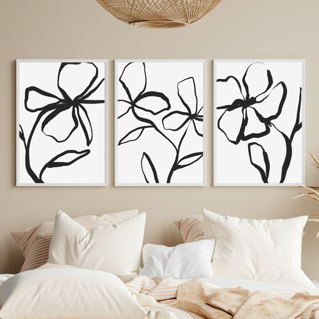 Botanical Times - Set of 3  - Art Prints or Canvases - Jetty Home